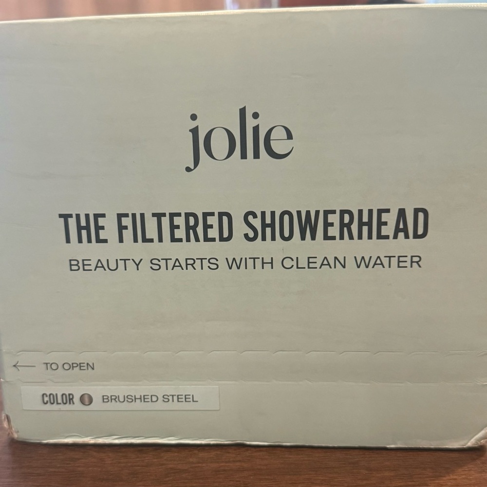 Jolie Brushed Steel Showerhead Filter - Chrome Finish